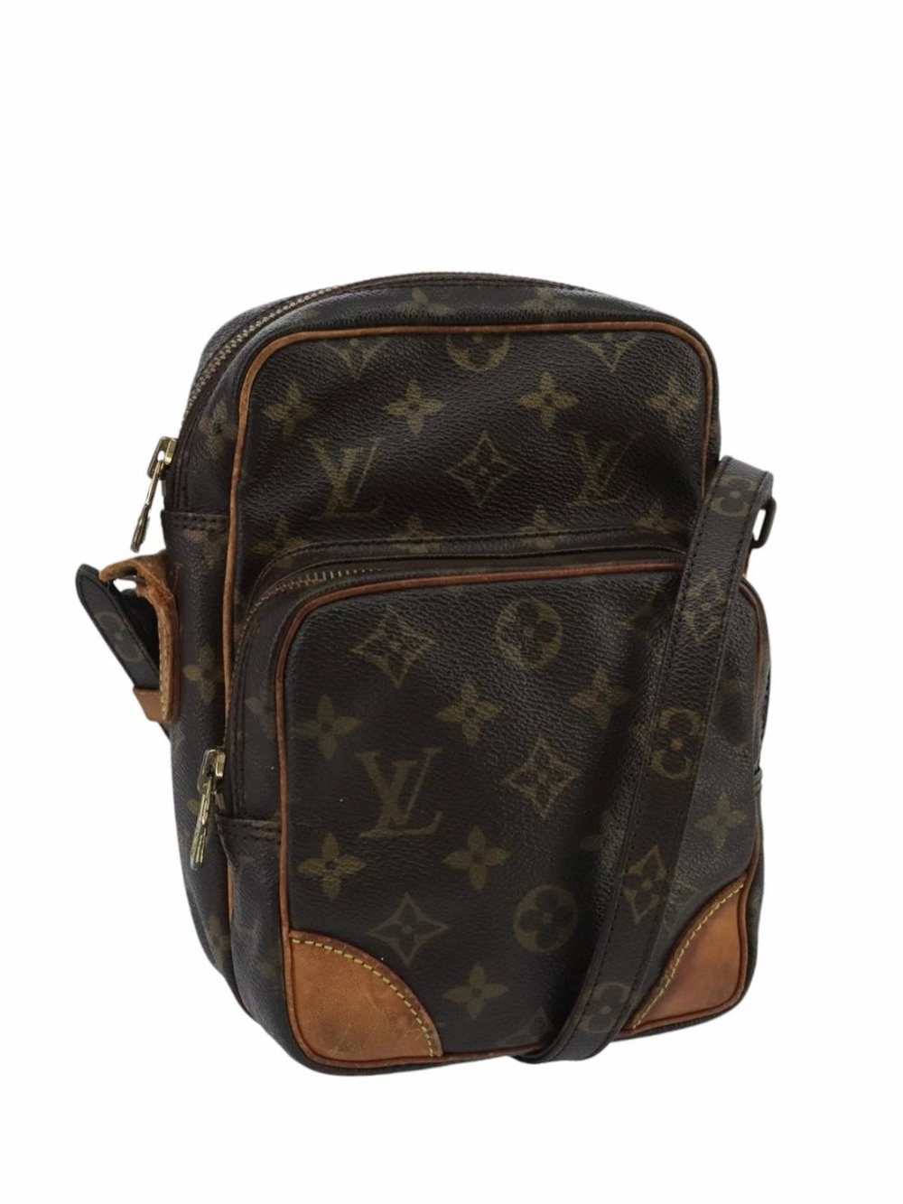 Louis Vuitton Monogram Canvas Messenger Bag in Brown and Tan
